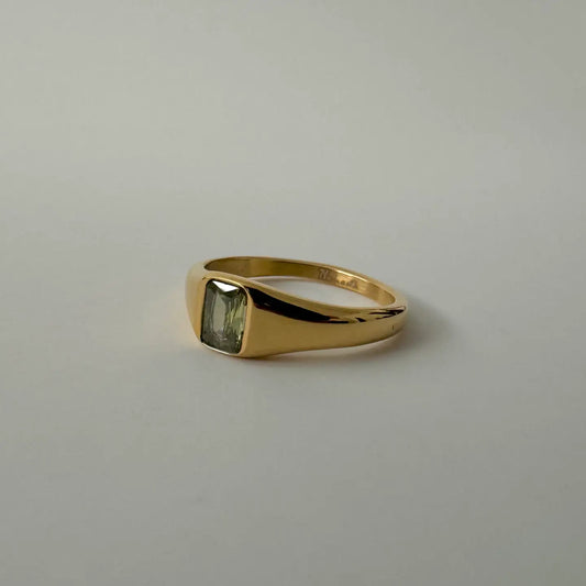 Sofia Ring - Green Stone