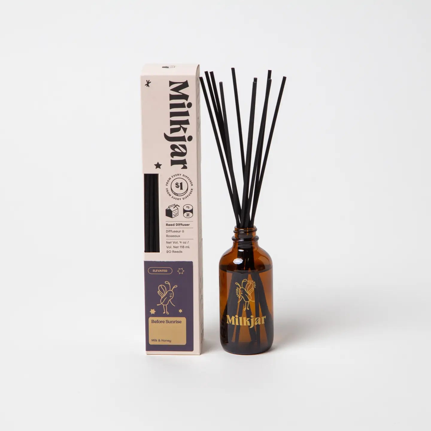 Before Sunrise - Milk & Honey 4oz Reed Diffuser