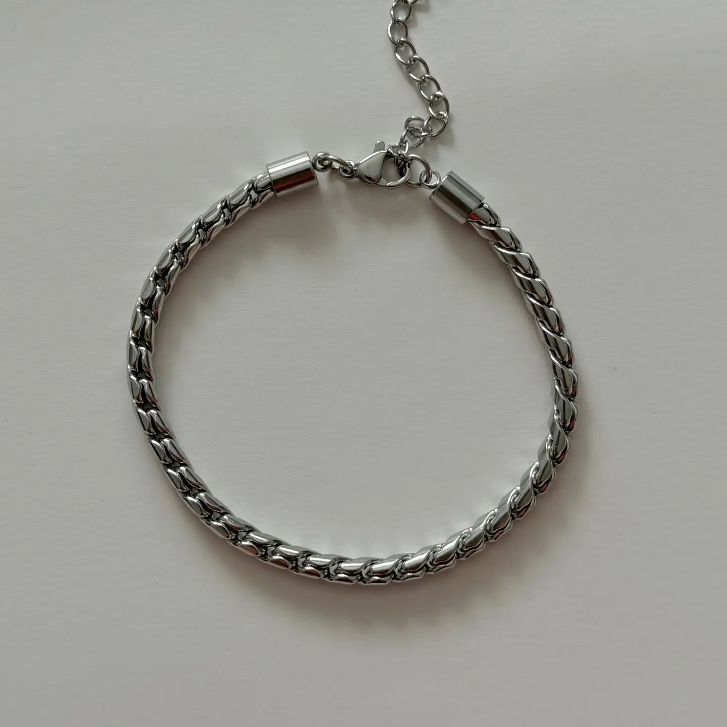 Silver chain bracelet