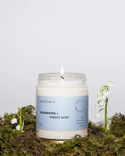 Rainwater + Forest Moss Soy Wax Candle