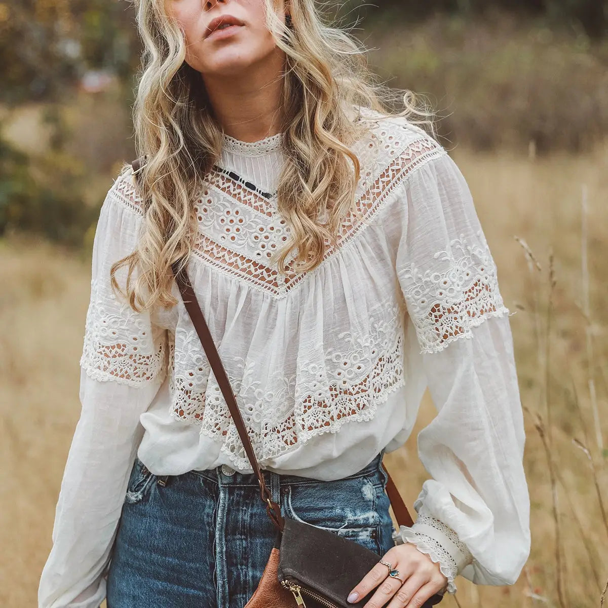 Waxed Canvas Crossbody - Oak Brown