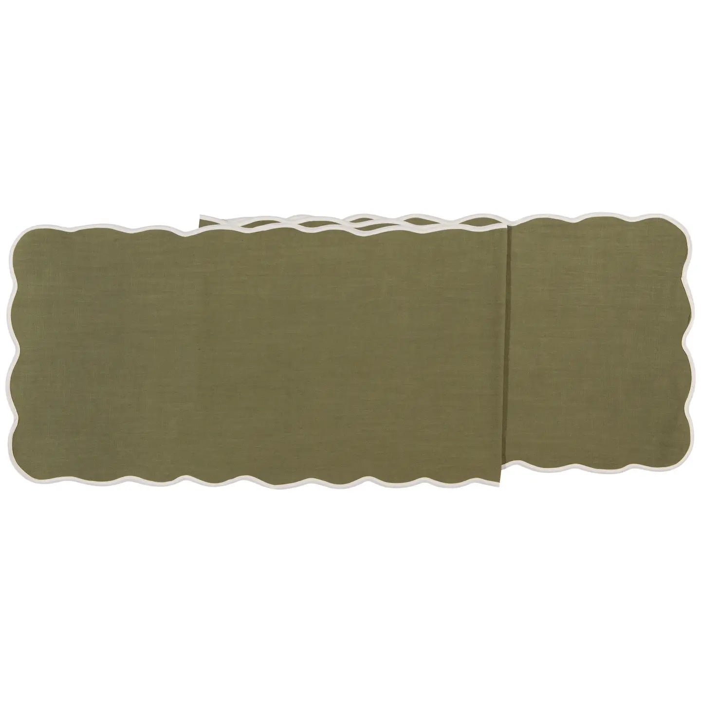 Green Table runner