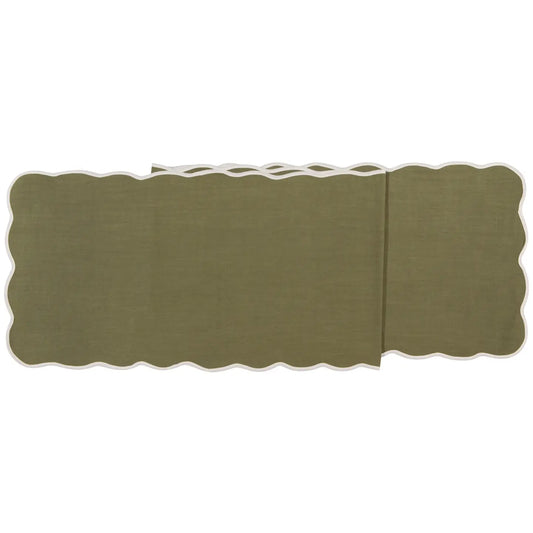 Green Table runner