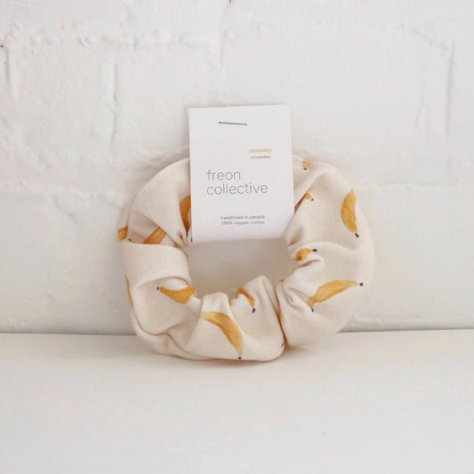 Organic Cotton Hair Scrunchie - Bananas